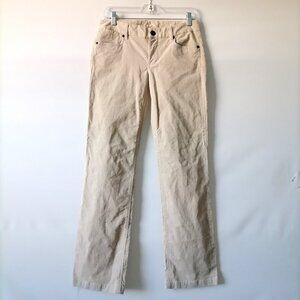 J. Crew Womens Tan Beige Low Rise Five Pocket Design Bootcut Jeans Size 28R